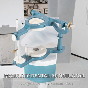 Articulador Dental Manual Magnético Ajustable de Metal con Placas Oclusales Planas y Curvas - Product Image 2