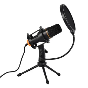 Portable RGB USB Desktop Professional Podcast Condenser Studio Recording Gaming Mic Professional Gaming Microphone for PC