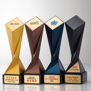 Custom Made Resin <b>Trophies</b> Laser <b>Engraved</b> 32.5*9.5cm Durable Corporate Awards For Employee Recognition - Product Image 1