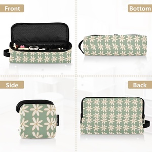 Sac de voyage 2-en-1 pour outils capillaires, motif fleurs de Tiaré Hawaïennes, personnalisé, pour femme, étui de rangement pour fer à boucler, impression à la demande - Product Image 5