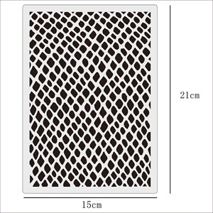 Graffiti imprimé léopard, pochoirs de superposition, peinture murale, Scrapbook, coloriage, gaufrage, <span class=keywords><strong>Album</strong></span>, modèle de décoration - Product Image 2