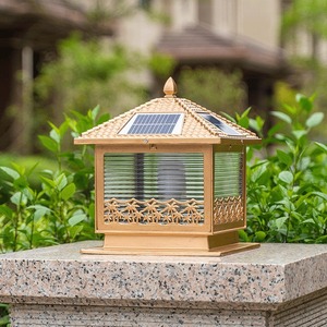 Modern Waterproof Solar LED Outdoor Home Garden <b>Post</b> Lamp with Decorative Fence Lights - Product Image 4