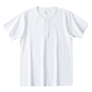 Wholesale Custom Mens Graphic t Shirts Raglan Long Sleeve Merino Wool <strong>Henley</strong> <strong>Tshirt</strong> - Product Image 5