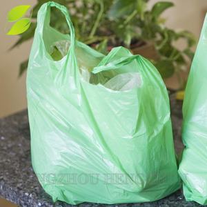 Corn Starch PLA/<b>PBAT</b> Compostable T Shirt Bags - Product Image 5