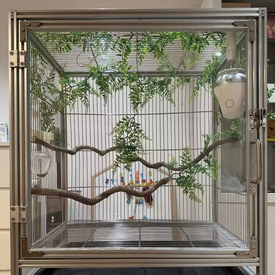 Extra Large Aluminum Alloy Bird Cage for Parrots | Durable, Easy ...