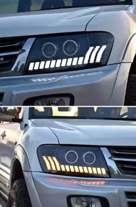 ไฟหน้า LED สำหรับรถยนต์มิตซูบิชิ ปาเจโร่ V73 พร้อมไฟเลี้ยวแบบไดนามิก DRL เลนส์โปรเจคเตอร์สำหรับ V75/V77 ไฟหน้ารถยนต์ สภาพใหม่ - Product Image 4