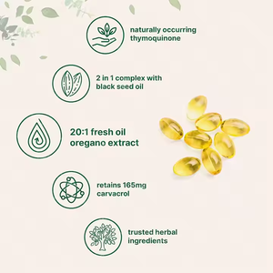 كبسولات زيت بذرة سوداء عالية الجودة من شركة تصنيع المعدات الأصلية/شركة تصنيع المعدات الأصلية/شركة ODM ، لينة وناعمة ومضادة للالتهاب من نوع GMO - Product Image 2