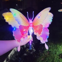 2024 vente chaude lueur dans l'obscurité mignon bâton coloré lumineux enfants jouets papillon bâton lumineux pour cadeaux