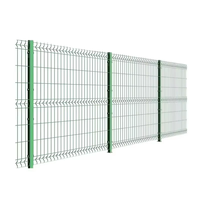 Panneau de clôture en treillis soudé 3D courbé, revêtu de PVC, prix usine, pour jardin et autoroute, facile à assembler, utilisation extérieure
