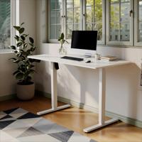 PRORIALS Bureau assis-debout de direction moderne en bois et fer, à moteur unique, ergonomique, durable, réglable, de luxe et sain, pour bureau et étude