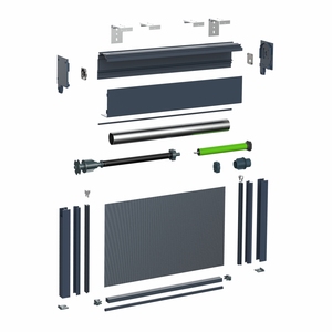 Tenda a Rullo Compatta Antivento per Interni, Dimensione Cassonetto 85-96mm per Finestre Piccole in Appartamenti e Uffici - Barriera Antivento Sigillata - Product Image 6
