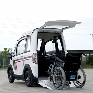 Veicolo Elettrico a 4 Ruote Chiuso <span class=keywords><strong>per</strong></span> <span class=keywords><strong>Disabili</strong></span> con Tettuccio e Rampa <span class=keywords><strong>per</strong></span> Sedia a Rotelle Scooter Accessibile - Product Image 4