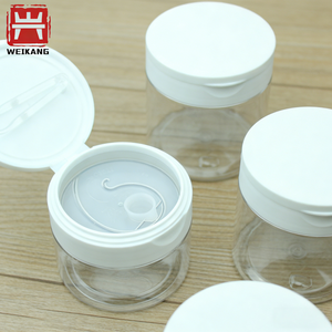 Pot en plastique à large ouverture avec pince, pour compresses humides en PET, avec pince à épiler - Product Image 1