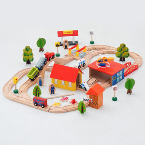 Juego <span class=keywords><strong>de</strong></span> Tren <span class=keywords><strong>de</strong></span> Madera <span class=keywords><strong>Thomas</strong></span> <span class=keywords><strong>de</strong></span> 69 Piezas al por Mayor, Escena <span class=keywords><strong>de</strong></span> Haya, Escala 1:5, <span class=keywords><strong>Juguete</strong></span> - Product Image 1