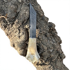 Viking Seax <b>Knife</b> Wood <b>Handle</b> Damascus Steel Blade DIY OEM Customizable Outdoor Camping Collectible Clip Point Hunting <b>Knife</b> - Product Image 1