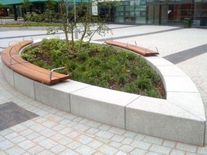 Heavy Duty Public Seating Concrete <b>Bench</b> Urban Modular Street Furniture Commercial Cement Park Seating Wholesale - Product Image 5