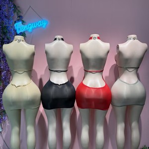 Nuovo Abito Estivo da Donna alla Moda con Collo all'Americana, Schiena Scoperta, Sexy e Aderente - Product Image 2