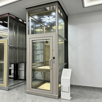 Ascenseur hydraulique anti-chute prêt à être expédié, système à double rail de guidage pour résidence familiale avec personnes âgées et enfants DIAO