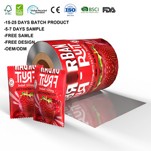 Rotolo di pellicola plastica personalizzata per <span class=keywords><strong>patatine</strong></span> fritte, sacchetti per alimenti, rotolo di pellicola per imballaggio alimentare, sacchetti in plastica con chiusura posteriore. - Product Image 1