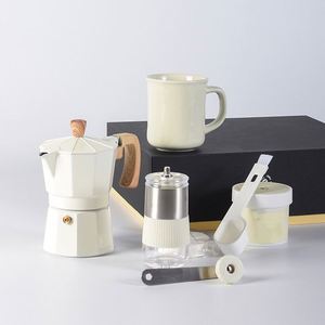 IStapromo Gifts Wholesale Coffee Brewing Gift Set Electric Heater Stainless Moka Pot Distributor Filters,Premium Foam Gift Box - Product Image 4