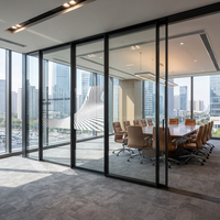 Porte coulissante en aluminium de haute qualité résistante aux ouragans, à rupture de pont thermique, double vitrage, pour patio et balcon (Schuifdeur)