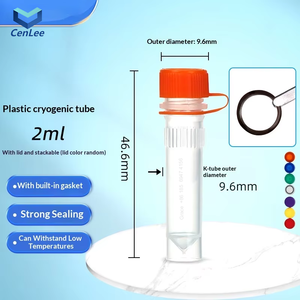 Tubes de stockage cryogénique à usage unique Cenlee pour cellules, stockage d'échantillons à très basse température, azote liquide, filetage haute performance, 0,5/1,5/2 mL - Product Image 2