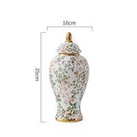 Vase en céramique bleu peint à la main, style chinois moderne haut de gamme, électroplaqué, motif floral, créatif, pour hydroponie, décorations de salon