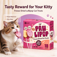 Friandises pour chats N4P en forme de sucette, série 14g/35g, poulet et lait de chèvre avec canneberge, myrtille, citrouille, pour toutes les générations, directement de l'usine