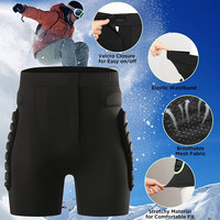 Shorts de protection pour le patinage avec rembourrage 3D pour les hanches et les genoux, et genouillères rembourrées, pour la protection contre les chocs