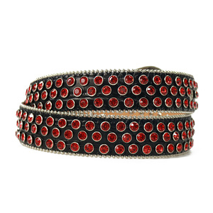 เข็มขัดคาดเอวแบบคาวบอยตะวันตกสำหรับผู้ชายประดับด้วยพลอยเทียมประดับคริสตัลลายจระเข้กว้าง1.5นิ้วสำหรับกางเกงยีนส์ - Product Image 6