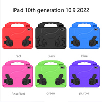 Pour iPad Air 11 pouces 2024 étui universel en eva pour enfants avec support de doigt à l'arrière