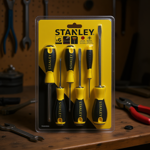 Juego de Destornilladores Stanley de 6 Piezas, Phillips y de Cabeza Plana, Herramientas de Precisión - Product Image 3
