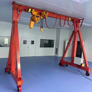 Grúa Pórtico Móvil Portátil de 1t 2t 3t 5t 10t con Polipasto de Cadena, Grúa Pórtico Móvil Mini Ligera para Uso en Almacenes Interiores - Product Image 1