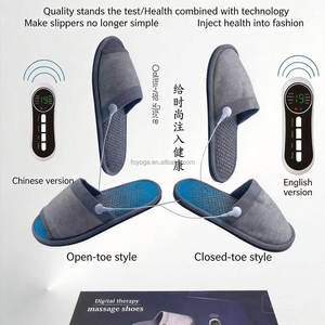 FOYOGA Nouvelles pantoufles de massage avec électrostimulation pulsante pour la réflexologie plantaire à domicile, massage thérapeutique des <span class=keywords><strong>pieds</strong></span> - Product Image 5