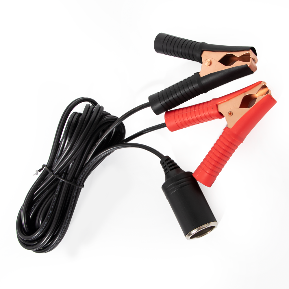 Качественный Удлинительный кабель с зажимами типа «крокодил» для автомобильного прикуривателя