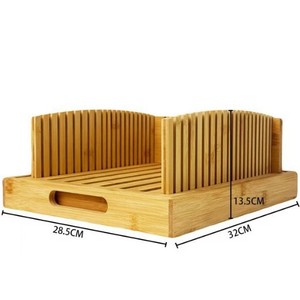 Trancheuse à pain en bois Tengyi avec séparateur en bambou et plateau réglable pour la cuisson des toasts - Product Image 3