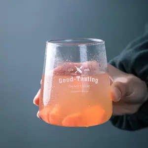 Werksverkauf einzigartiger Eiscreme-Glasbecher/Bergförmiger Glas trinken Kaffee Saftbecher