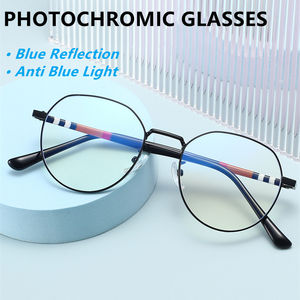 <span class=keywords><strong>Lentes</strong></span> fotocromáticas metálicas redondas acetato lensa fotocromáticas retro anti luz azul mujeres 2024 <span class=keywords><strong>2023</strong></span> gafas ópticas <span class=keywords><strong>para</strong></span> hombres - Product Image 2
