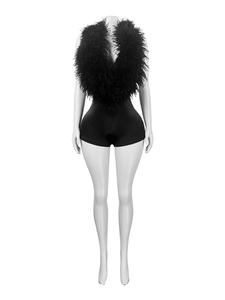 Nouveautés Mode <span class=keywords><strong>Hiver</strong></span> : Ensembles Trois Pièces pour Femmes - Gilet Sans Manches en Fourrure, <span class=keywords><strong>Short</strong></span> et Bottes Longues Fourrées - Product Image 5