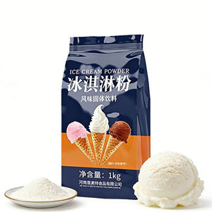 Poudre de crème glacée molle non laitière saveur fruitée, sac de 1 kg, mélange en vrac avec additifs sucrés, marque YUECHUANXIANG, pour cafés, bars, desserts glacés - Product Image 1