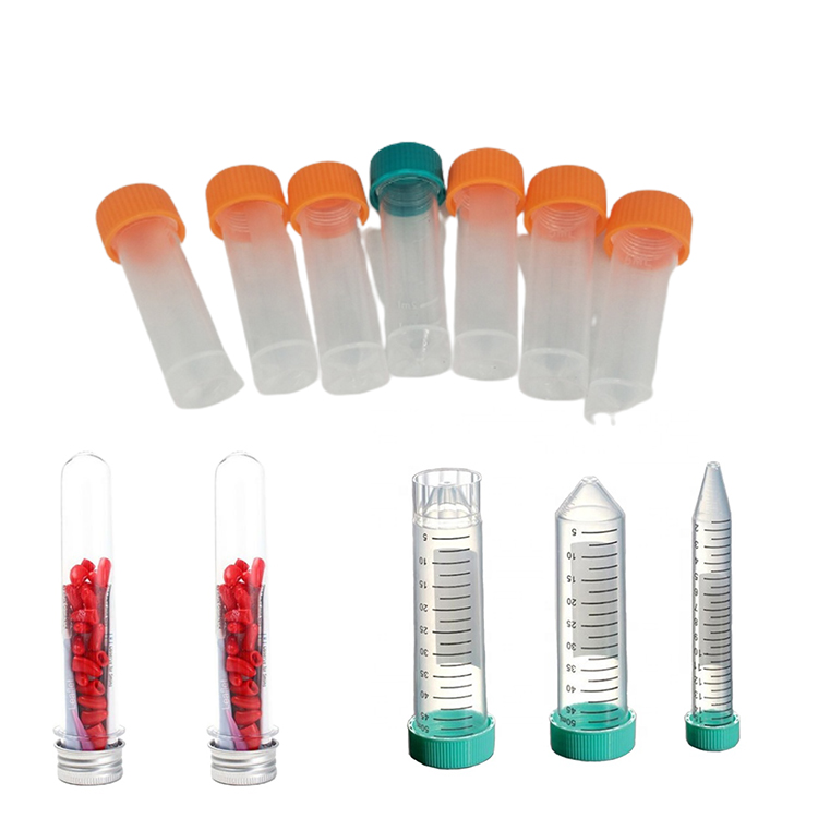 Лидер продаж, пластиковая пробирка с закручивающейся крышкой разных размеров, большая с держателем