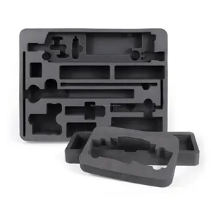 Wholesale Laser Die Cut Carbon Fibre EVA Foam And EPE Foam Cardboard Tool Box Packaging Case Insert Foam