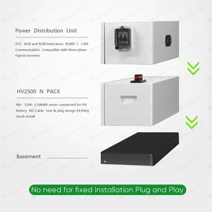 Eu Stock High Voltage <b>Battery</b> 48V 51.2V 52Ah 100Ah 15kWh 30kWh Stackable Lifepo4 Lithium <b>Battery</b> <b>Pack</b> <b>Solar</b> Storage System - Product Image 3