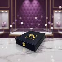 Boîte de présentation de bijoux de luxe RZ avec logo personnalisé, petit MOQ, pour grand collier LED et ensemble de bijoux