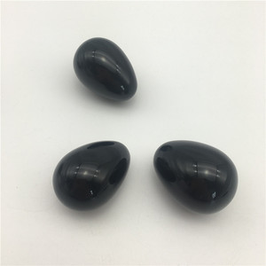 Huevos de cristal de obsidiana para mujer, Gema Natural, piedra pulida, cuarzo negro, para regalo - Product Image 6