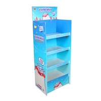 Bars à bonbons personnalisés carton présentoir au sol étagères à papier au détail temporaire POP papier ondulé présentoir au point de vente