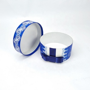 Thời Trang Riêng Biệt Đóng Cửa Nắp Xi Lanh Vòng Cứng Nhắc Bao Bì Các Tông Sinh Nhật Xmas Giấy Hộp Quà Tặng Với <span class=keywords><strong>Ribbon</strong></span> - Product Image 2