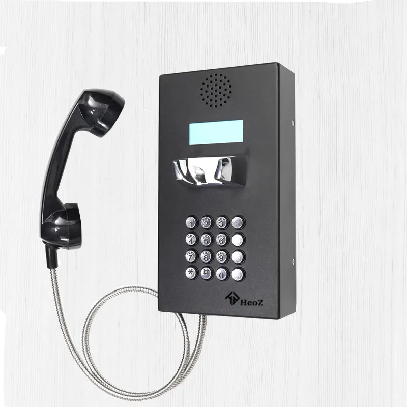 HeoZ 아날로그 감옥 전화 공장 공급자 Sip 수감자 전화 GSM 은행 서비스 전화