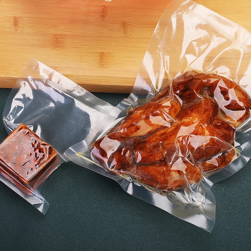 식품 등급 투명 나일론 진공 가방 포장 적층 pe 진공 가방
