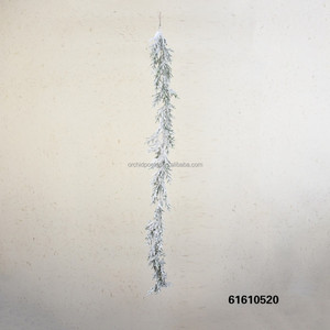 Guirnalda Navideña Artificial de <span class=keywords><strong>Cedro</strong></span>, Pino y Ratán de 1.8m, Blanca y Verde, para Decoración Interior de Tiendas, Hoteles, Bibliotecas y Hogares - Product Image 1